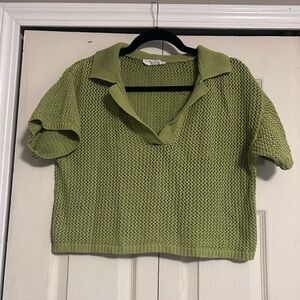 Double Zero Olive Knit Sweater
